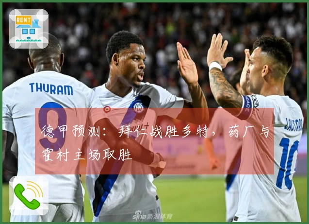 德甲预测：拜仁战胜多特，药厂与霍村主场取胜